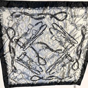 Avenue Black and Silver Scarf